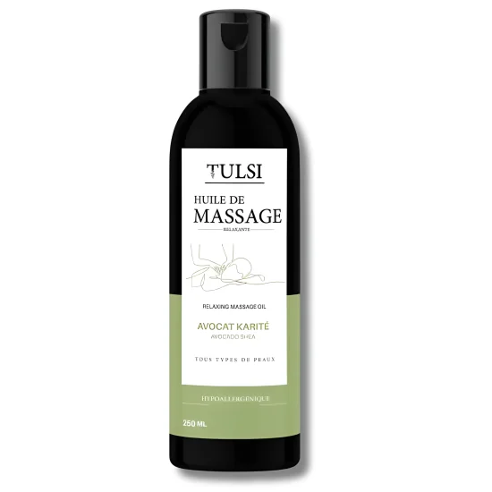 TULSI - HUILE DE MASSAGE AVOCAT KARITE 250ML