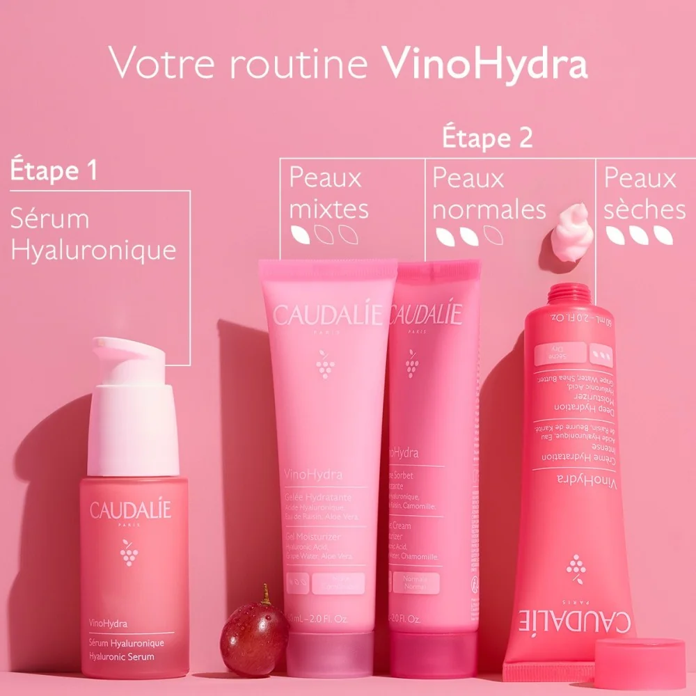 CAUDALIE VINOHYDRA - CREME SORBET HYDRATANTE 60ML