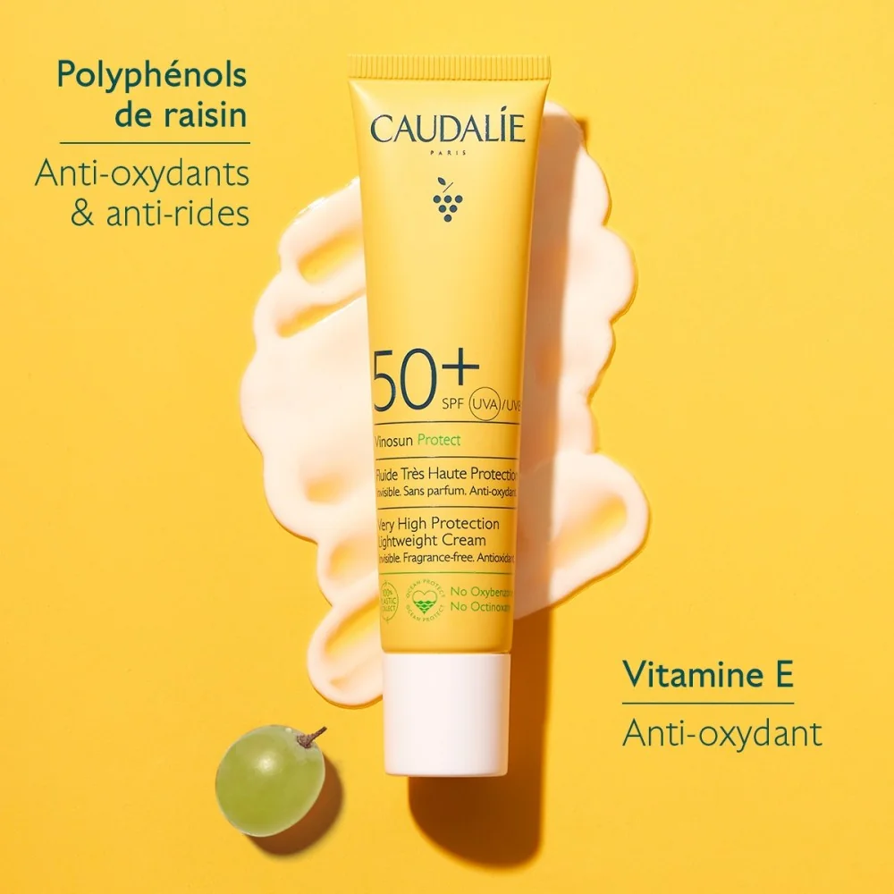 CAUDALIE VINOSUN PROTECT - FLUIDE TRES HAUTE PROTECTION SPF50+ 40ML