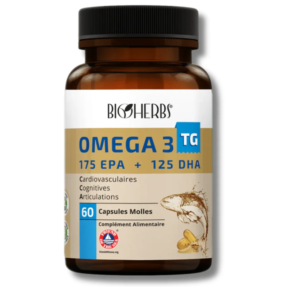 BIOHERS - OMEGA 3 TG 60 GELULES