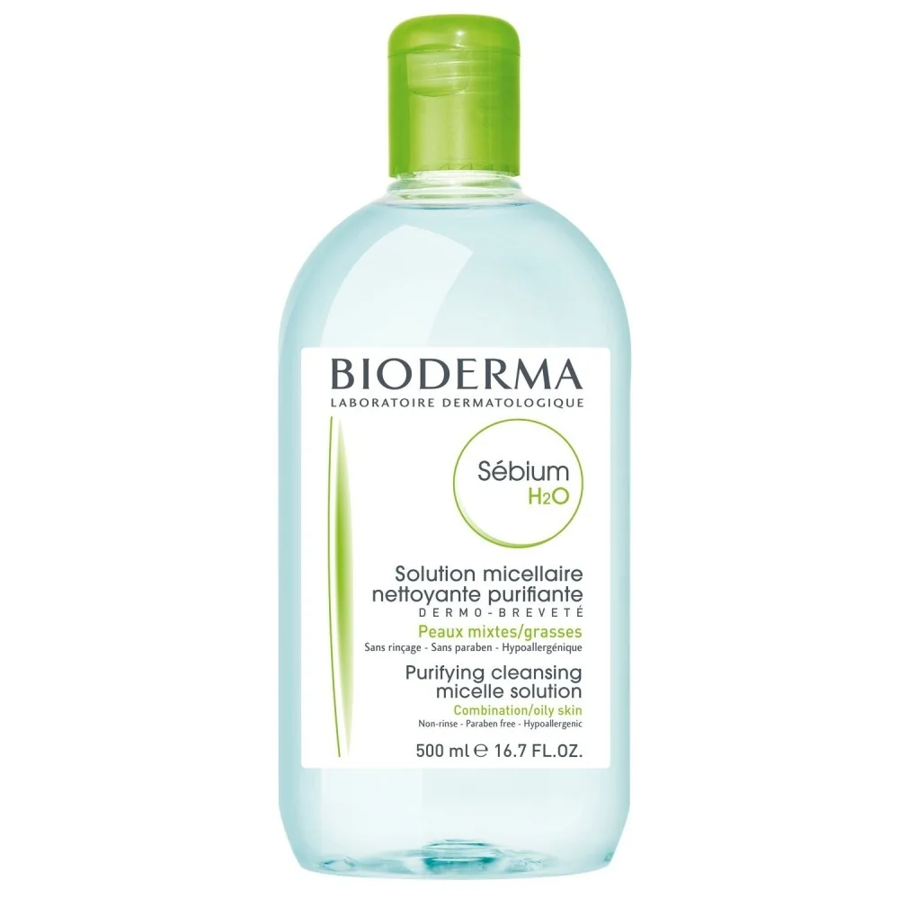 BIODERMA sebium eau micellaire purifiante 500ml peaux mixtes a gras...