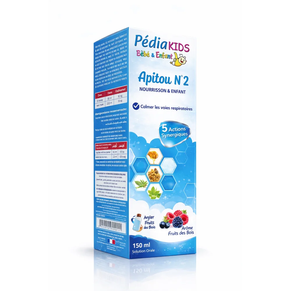 PEDIAKIDS - SIROP APITOU N2 TOUX SECHE 150ML