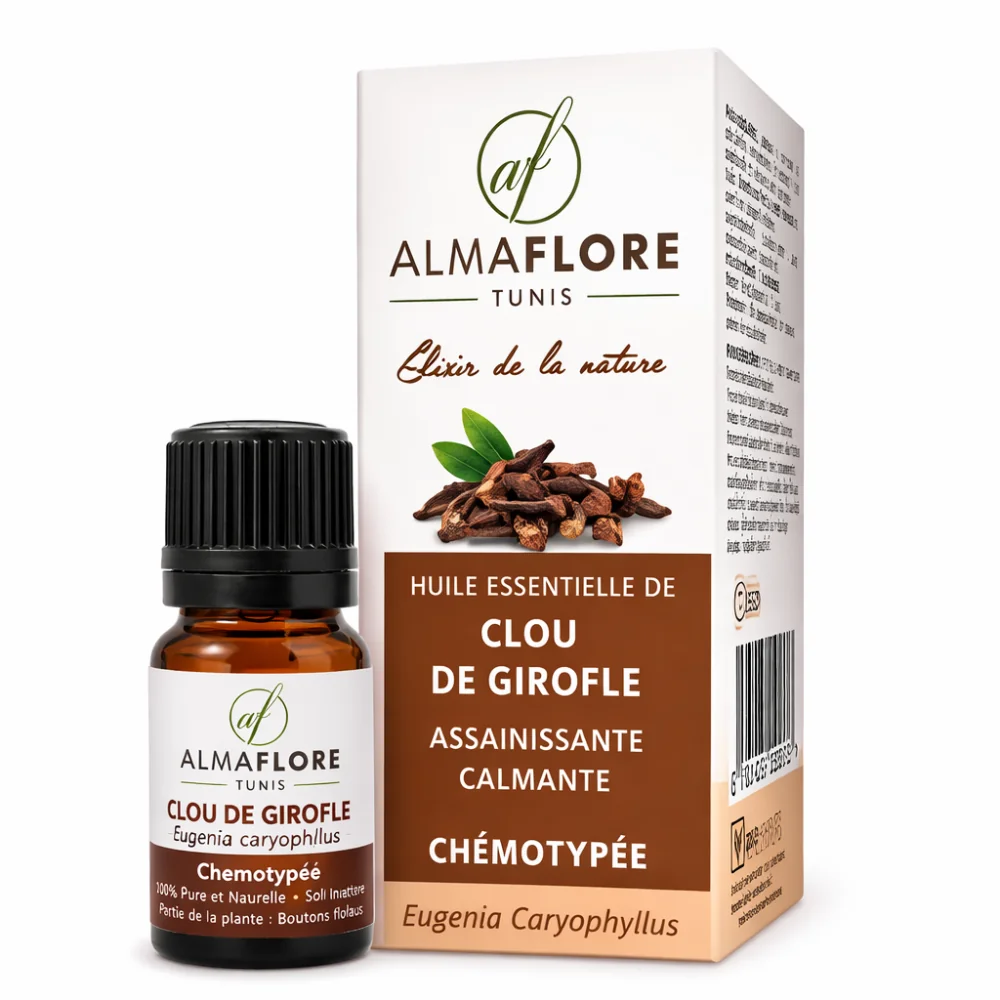 ALMAFLORE - HUILE ESSENTIELLE DE CLOUS DE GIROFLE BIO 10ML