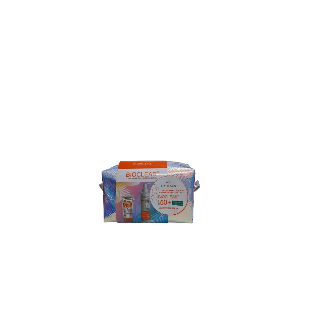 naturallabo COFFRET BIOCLEAR ECRAN MINERAL TEINTE + LAIT SPRAY SPF5...