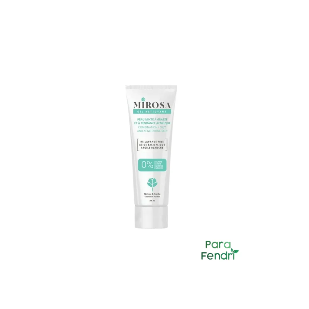 MIROSA GEL NETTOYANT PEAU MIXTE À GRASSE 200 ML pour Beauté
