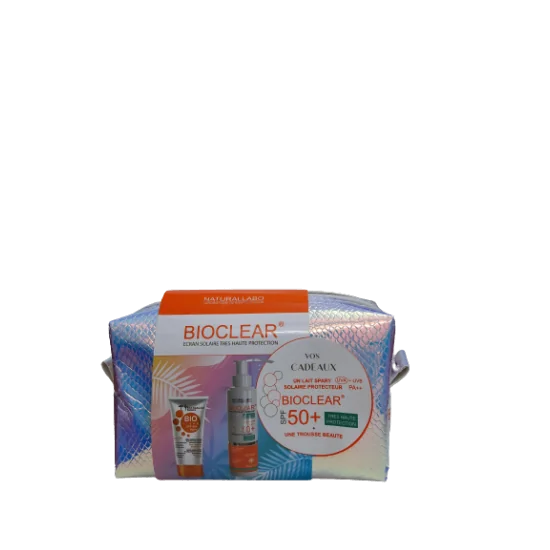 naturallabo COFFRET BIOCLEAR ECRAN MINERAL INVISIBLE + LAIT SPRAY S...