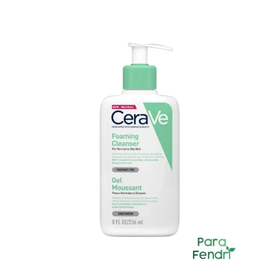 CERAVE - GEL MOUSSANT NETTOYANT PEAUX NORMALES A GRASSES 236 ML pou...