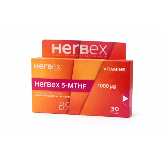 HERBEX - 5MTHF 100G 30 GELULES pour Compléments Alimentaires