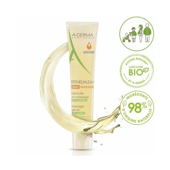 ADERMA EPITHELIALE A.H DUO MASSAGE 40ML GEL-HUILE CICATRICES ET VER...