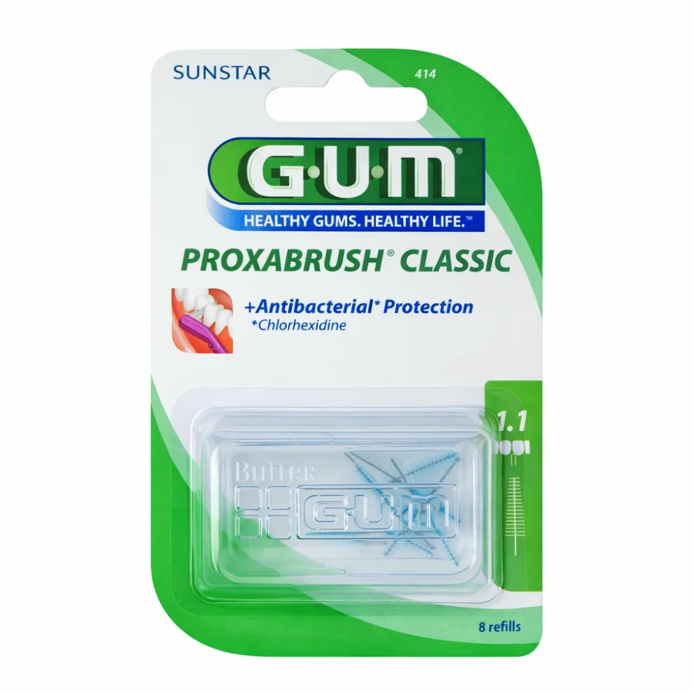 GUM - PROXABRUSH CLASSIC BROSSETTES RECHARGE 1.1MM 414