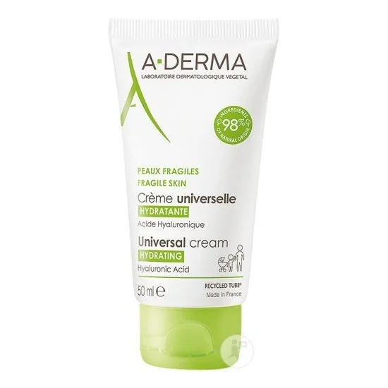 ADERMA Crème Universelle Hydratante Acide Hyaluronique Peaux Fragil...