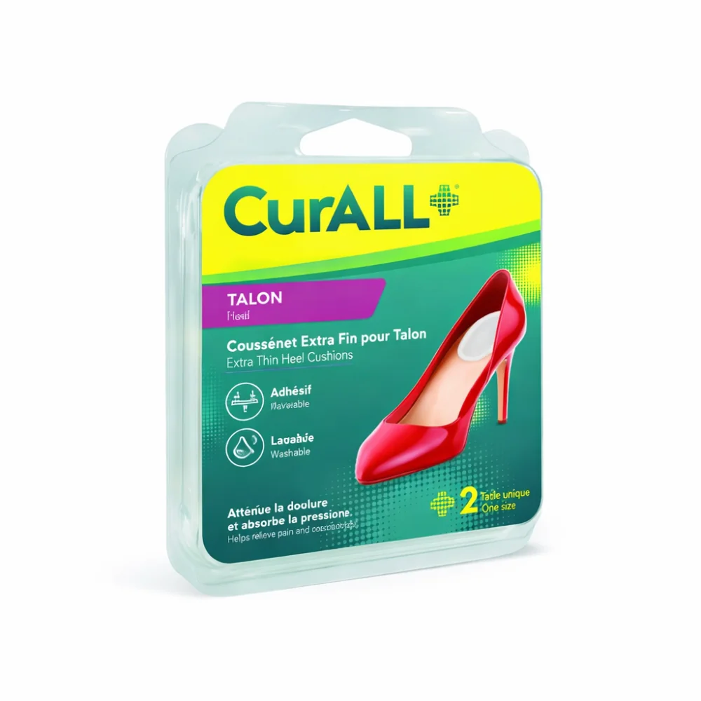 CURALL - COUSSINET EXTRA FIN POUR TALON 2 PIECES