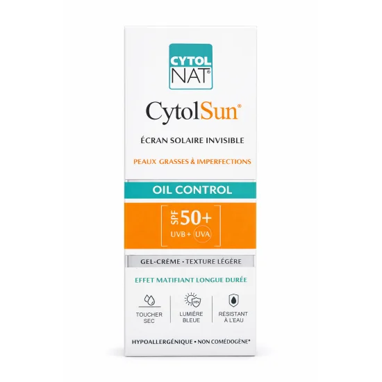 CYTOLNAT CYTOLSUN OIL CONTROL - ECRAN SOLAIRE INVISIBLE SPF50+ 50ML