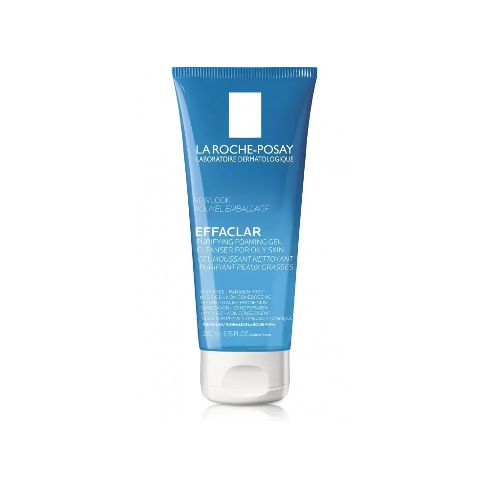 LA ROCHE POSAY EFFACLAR GEL MOUSSANT PURIFIANT TUBE 200ML peau gras...